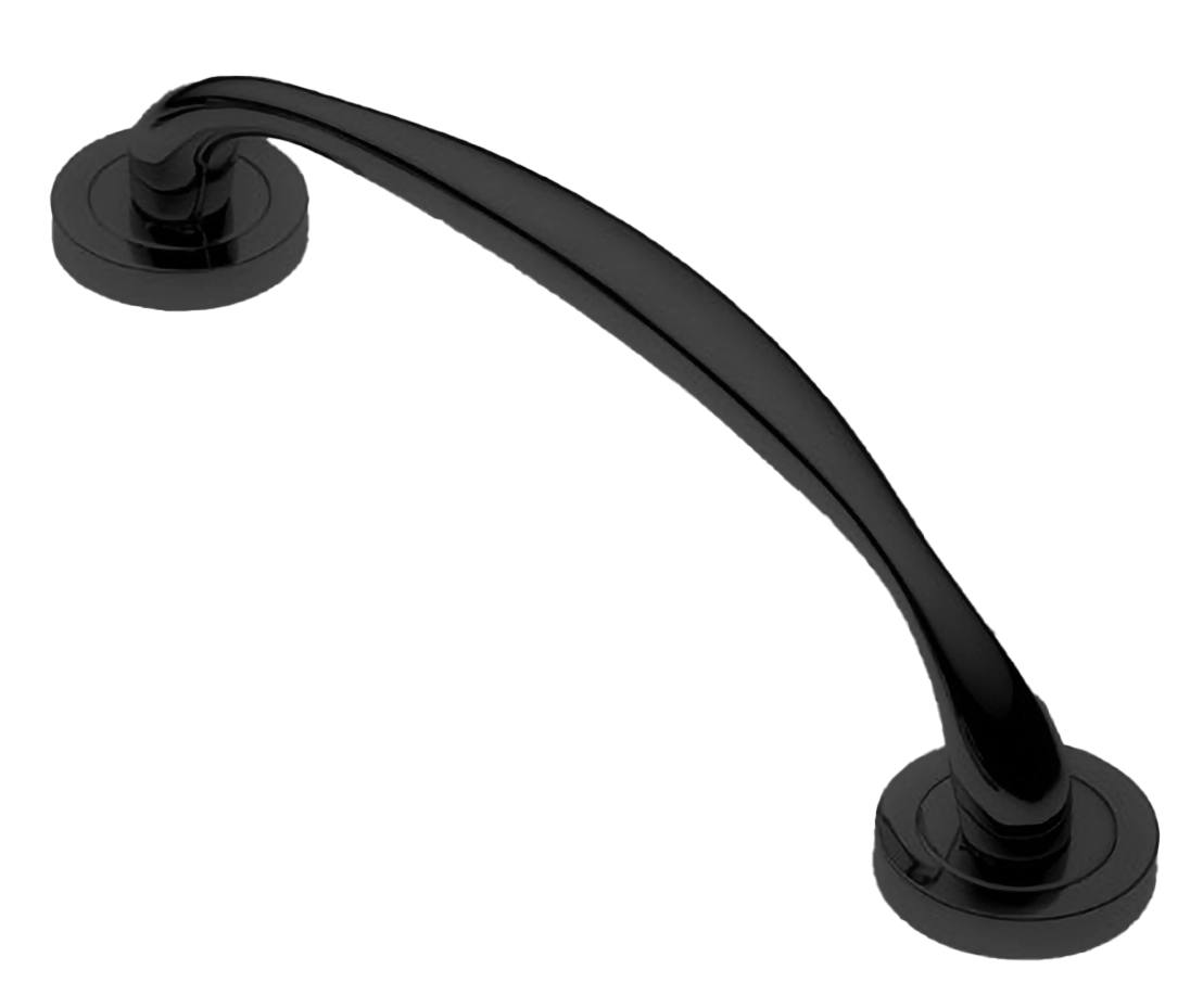 Ручка-скоба LEON PH NERO, цвет - черный фото 1 Ручка-скоба LEON PH NERO, цвет - черный фото купить Набережные Челны