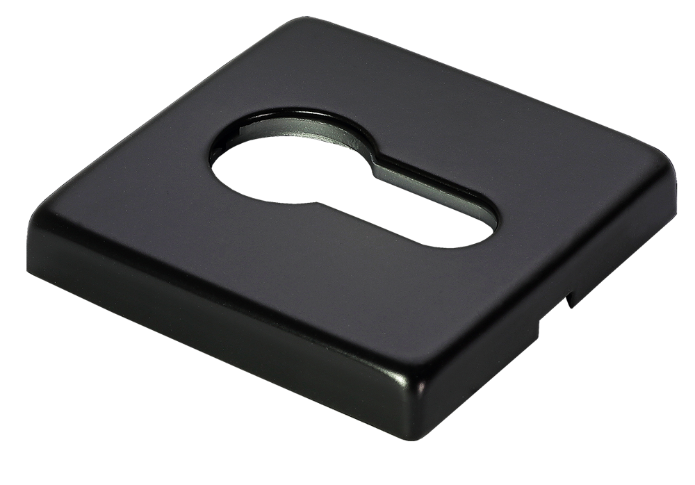 Накладка под евроцилиндр LUX-KH-S5 NERO-ST, цвет - черный soft-touch фото купить Набережные Челны