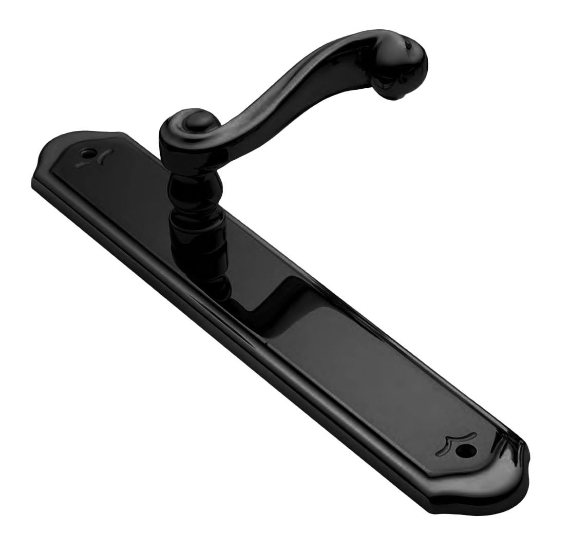 Ручка на планке PLAZA PL NERO, цвет - черный фото 1 Ручка на планке PLAZA PL NERO, цвет - черный фото купить Набережные Челны