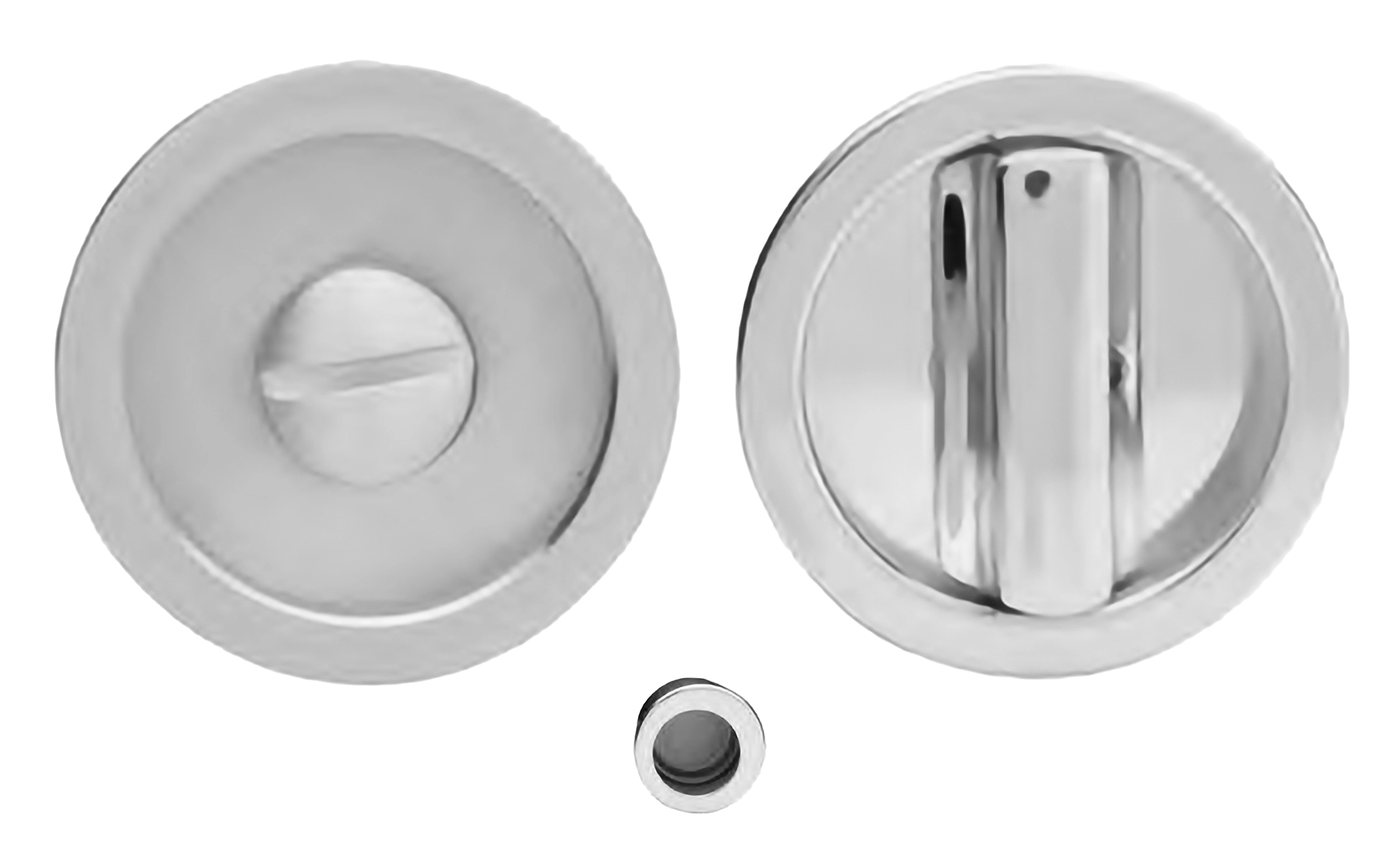 Ручка для раздвижной двери ART.55/A CRO с заверткой WC и пальчиковой ручкой, цвет - хром фото купить Набережные Челны