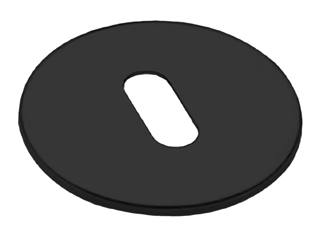 Накладка на ключевой цилиндр LUX-FK-R5 NERO на круглой розетке под ключ буратино, цвет - черный фото 1 Накладка на ключевой цилиндр LUX-FK-R5 NERO на круглой розетке под ключ буратино, цвет - черный фото купить Набережные Челны
