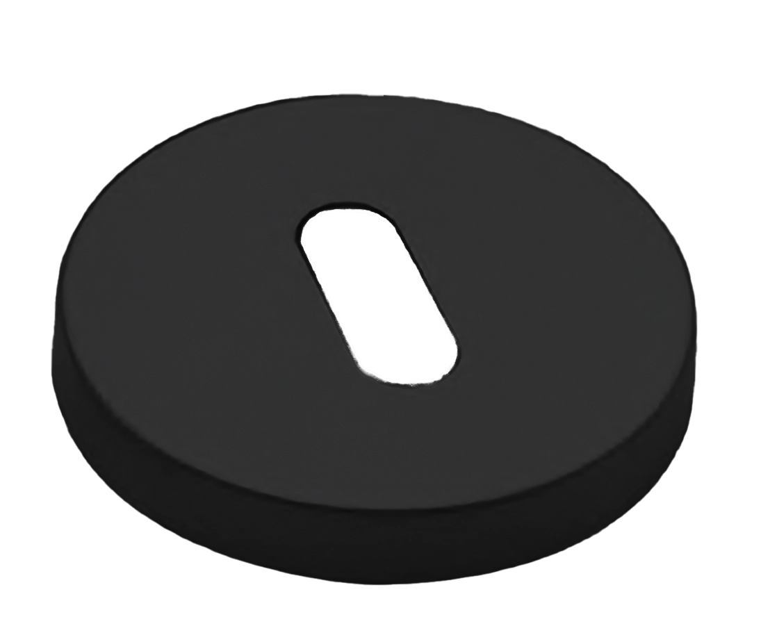 Накладка на ключевой цилиндр LUX-FK-R6 NERO на круглой розетке под ключ буратино, цвет - черный фото 1 Накладка на ключевой цилиндр LUX-FK-R6 NERO на круглой розетке под ключ буратино, цвет - черный фото купить Набережные Челны
