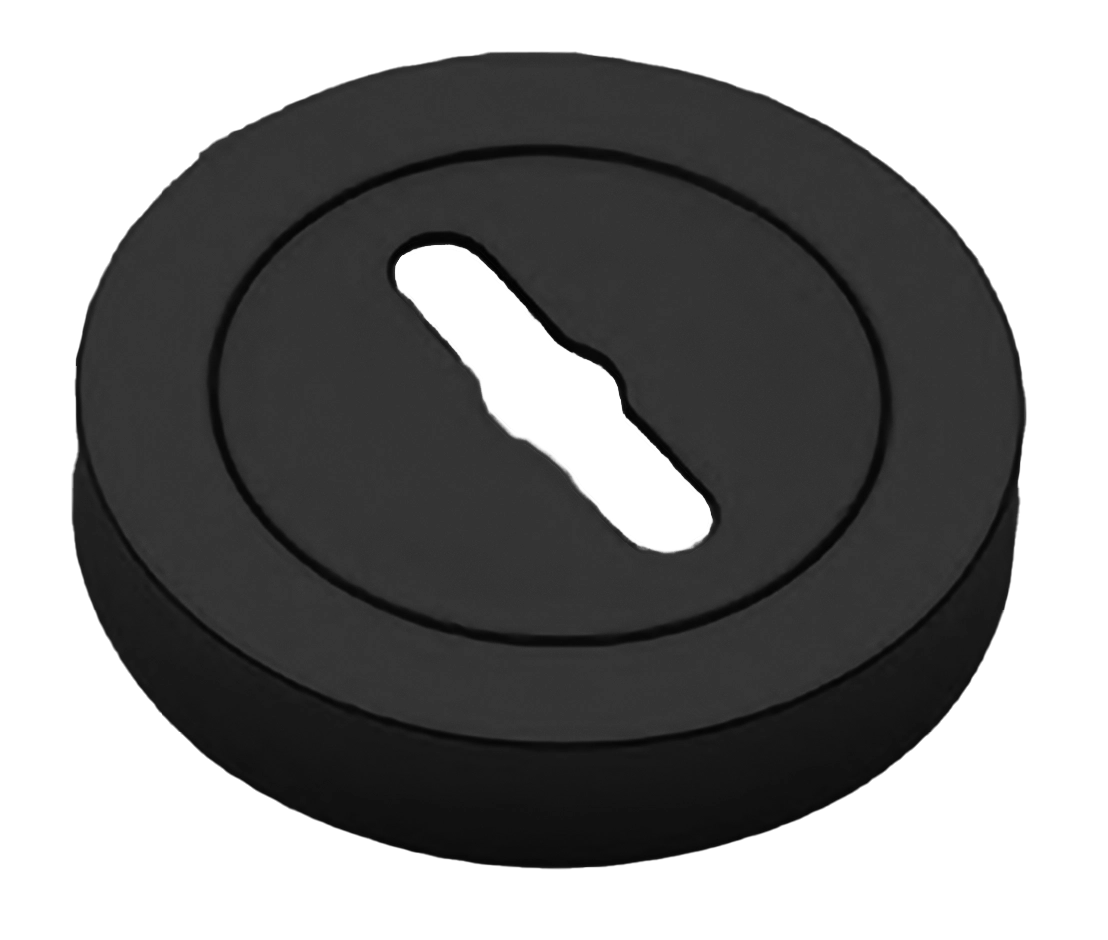 Накладка на ключевой цилиндр LUX-SK-R2 NERO на круглой розетке под сувальдный ключ, цвет - черный фото 1 Накладка на ключевой цилиндр LUX-SK-R2 NERO на круглой розетке под сувальдный ключ, цвет - черный фото купить Набережные Челны
