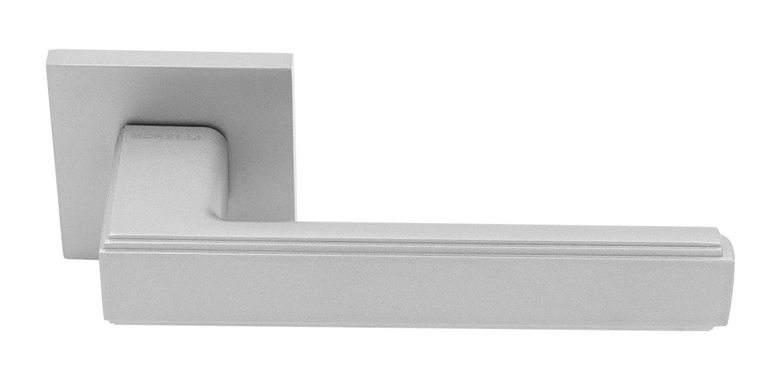 Ручка дверная MH-64-S6 ASC STEPS на квадратной розетке 6 мм, цвет анодированный матовый хром фото купить Набережные Челны