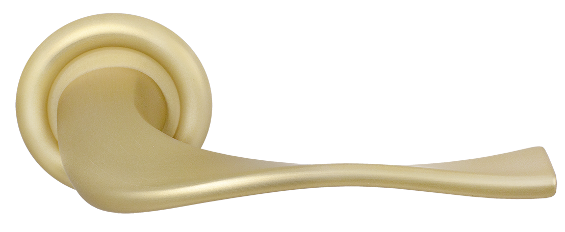 Ручка дверная SKYSCRAPER R7 AH на круглой розетке, цвет Осенний мёд/Autumn Honey фото купить Набережные Челны