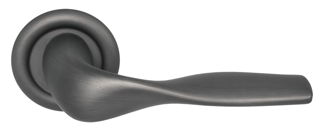 Ручка дверная LVB R7 SST на круглой розетке, цвет Летняя гроза/Summer Storm фото купить Набережные Челны