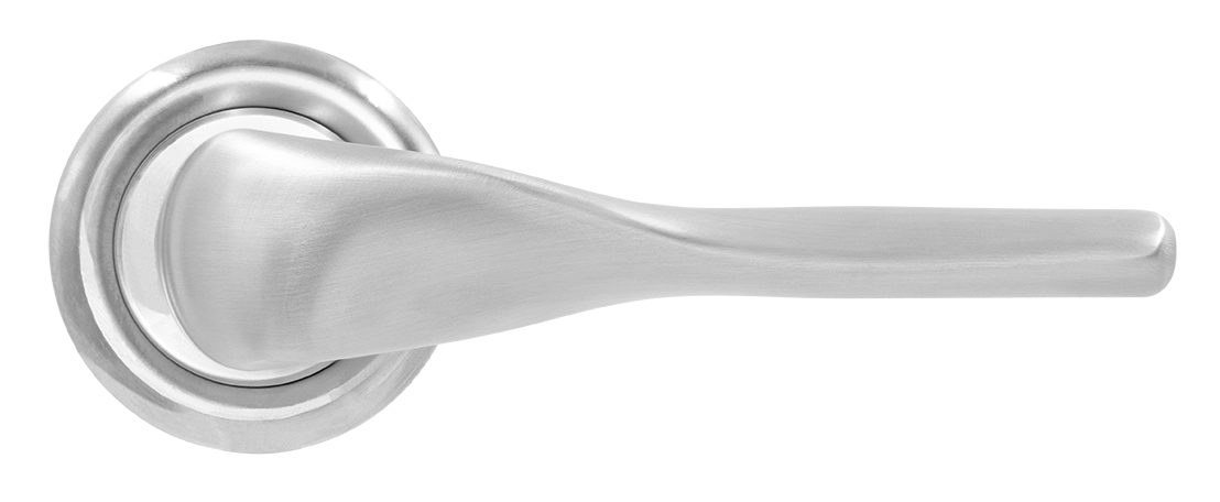 Ручка дверная LVB R7 WF на круглой розетке, цвет Зимняя стужа/Winter Frost фото купить в Набережных Челнах