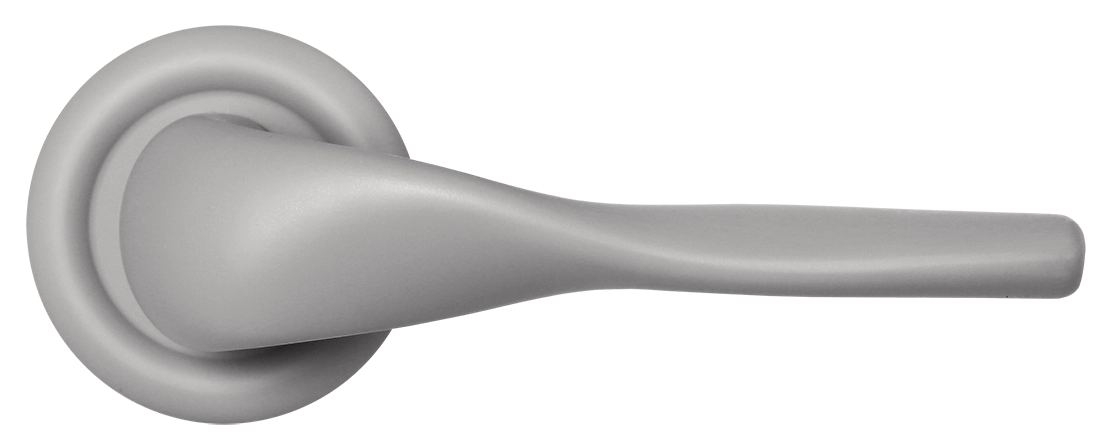 Ручка дверная LVB R7 SMI на круглой розетке, цвет Весенняя дымка/Spring Mist фото купить в Набережных Челнах