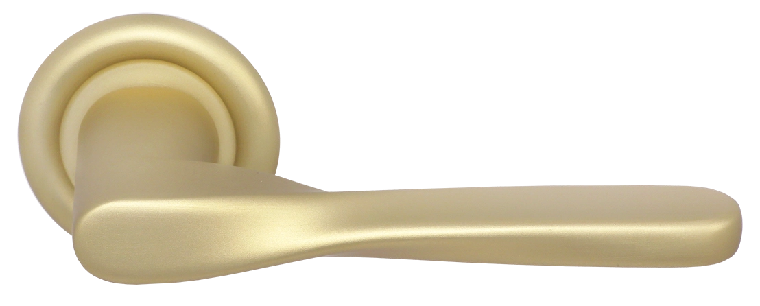 Ручка дверная THE OLYMPICS R7 AH на круглой розетке, цвет Осенний мёд/Autumn Honey фото купить Набережные Челны