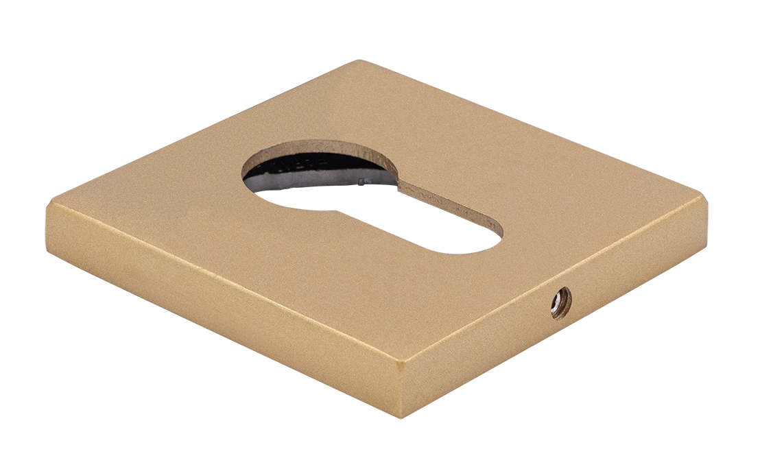 Накладка на замок MH-KH-S6 FTG под евроцилиндр, цвет матовое итальянское золото фото купить Набережные Челны