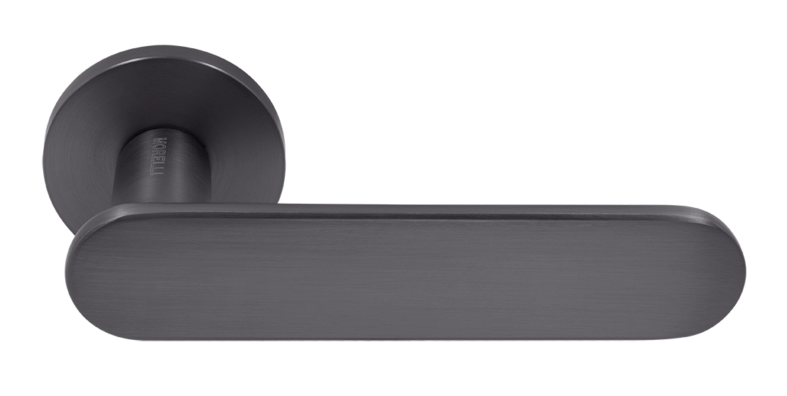 Ручка дверная MH-65-R6 R6 SEMPIONE GR на круглой розетке