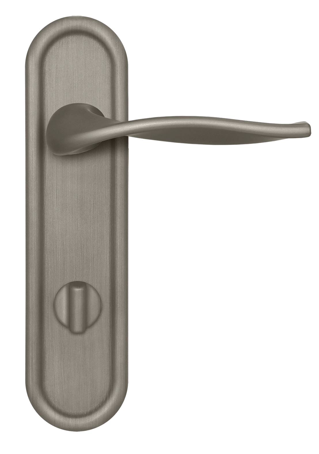 Ручка дверная SKYSCRAPER PLR WC SMI на планке под сантехническую завертку, цвет Весенняя дымка/Spring Mist фото купить в Набережных Челнах