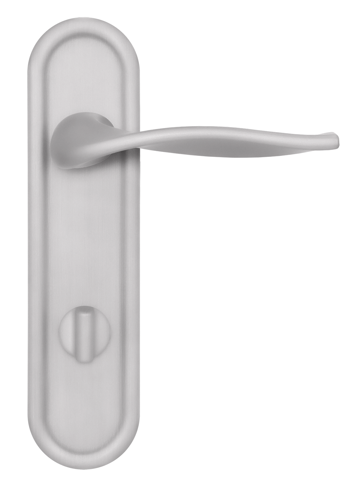 Ручка дверная SKYSCRAPER PLR WC SSW на планке под сантехническую завертку, цвет Стокгольмский снегопад/Stockholm Snowfall фото купить в Набережных Челнах