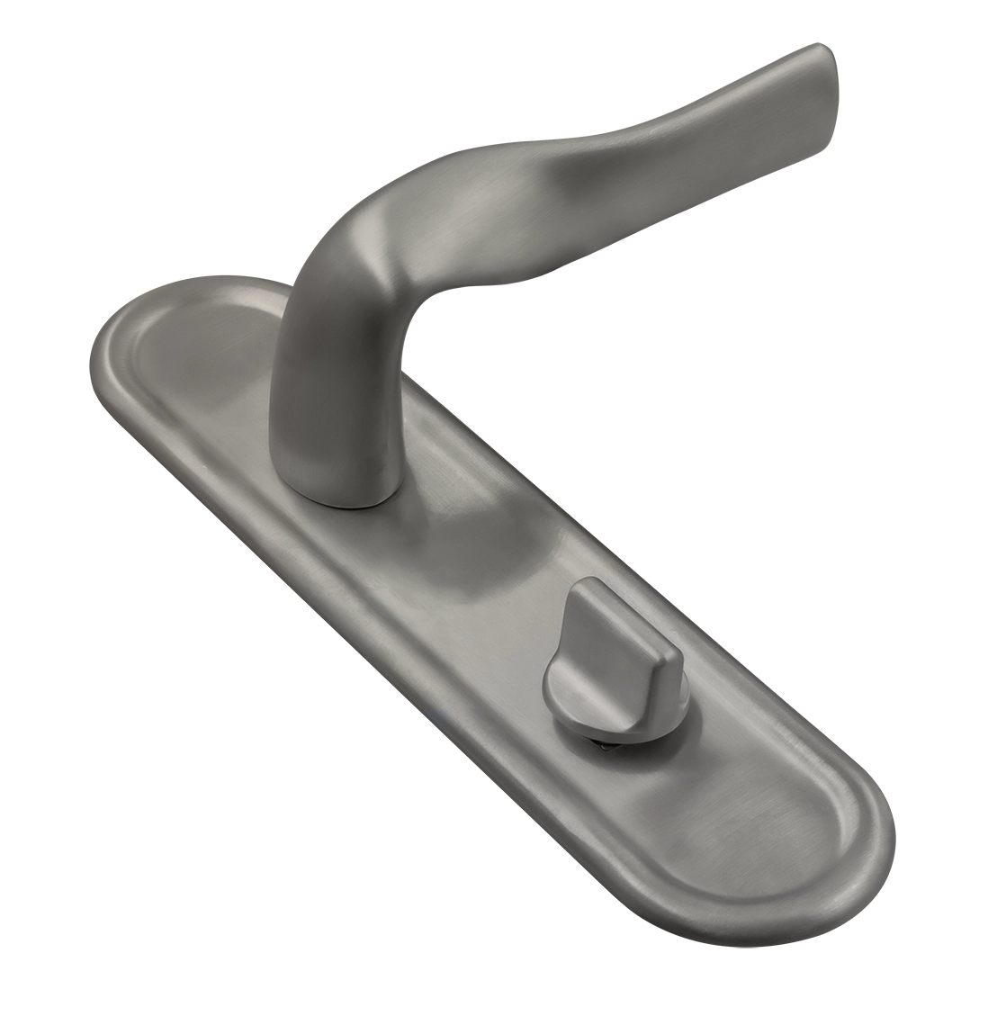 Ручка дверная LVB PLR WC WF на планке под сантехническую завертку, цвет Зимняя стужа/Winter Frost фото купить Набережные Челны