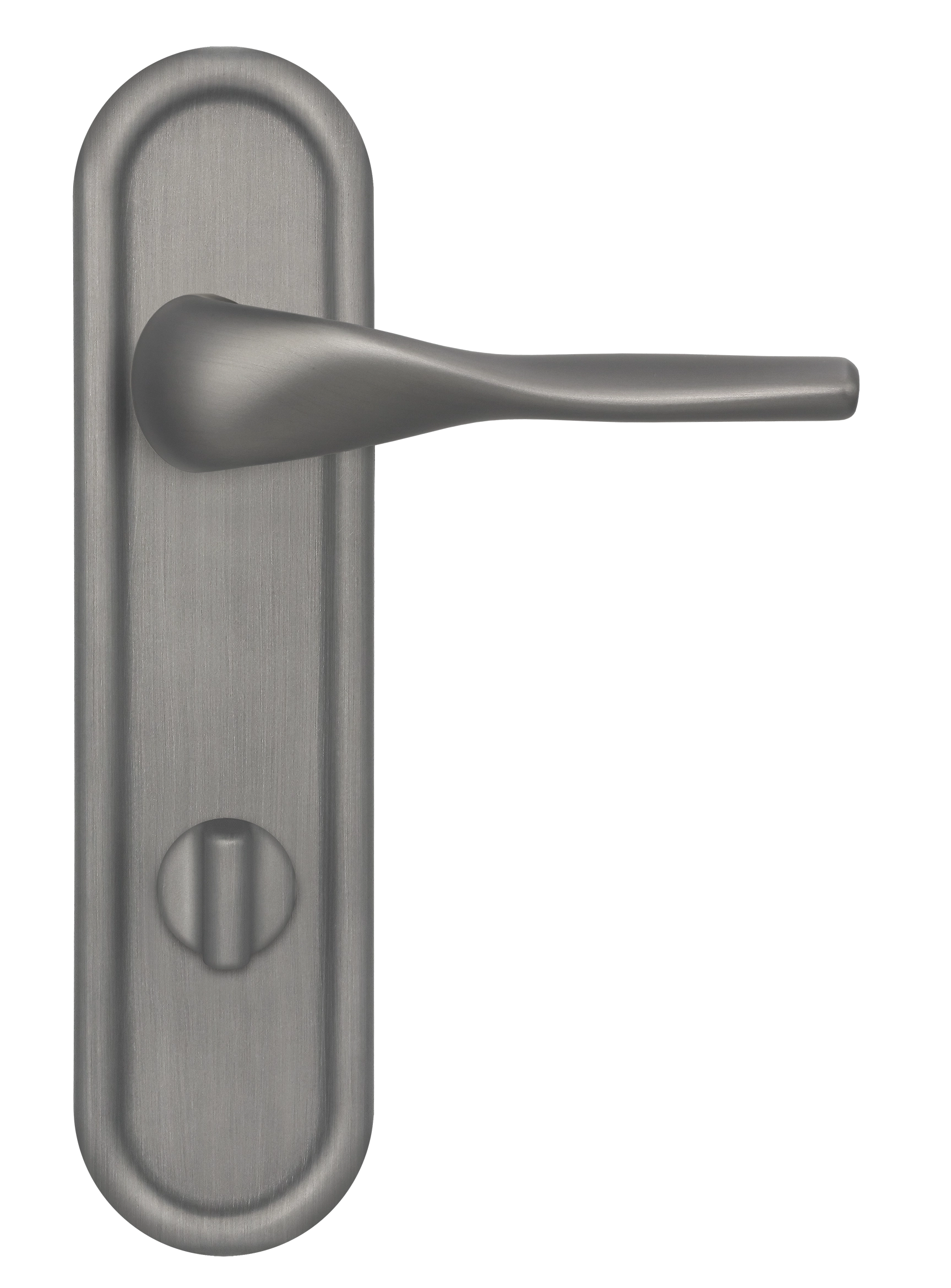 Ручка дверная LVB PLR WC WF на планке под сантехническую завертку, цвет Зимняя стужа/Winter Frost фото купить в Набережных Челнах