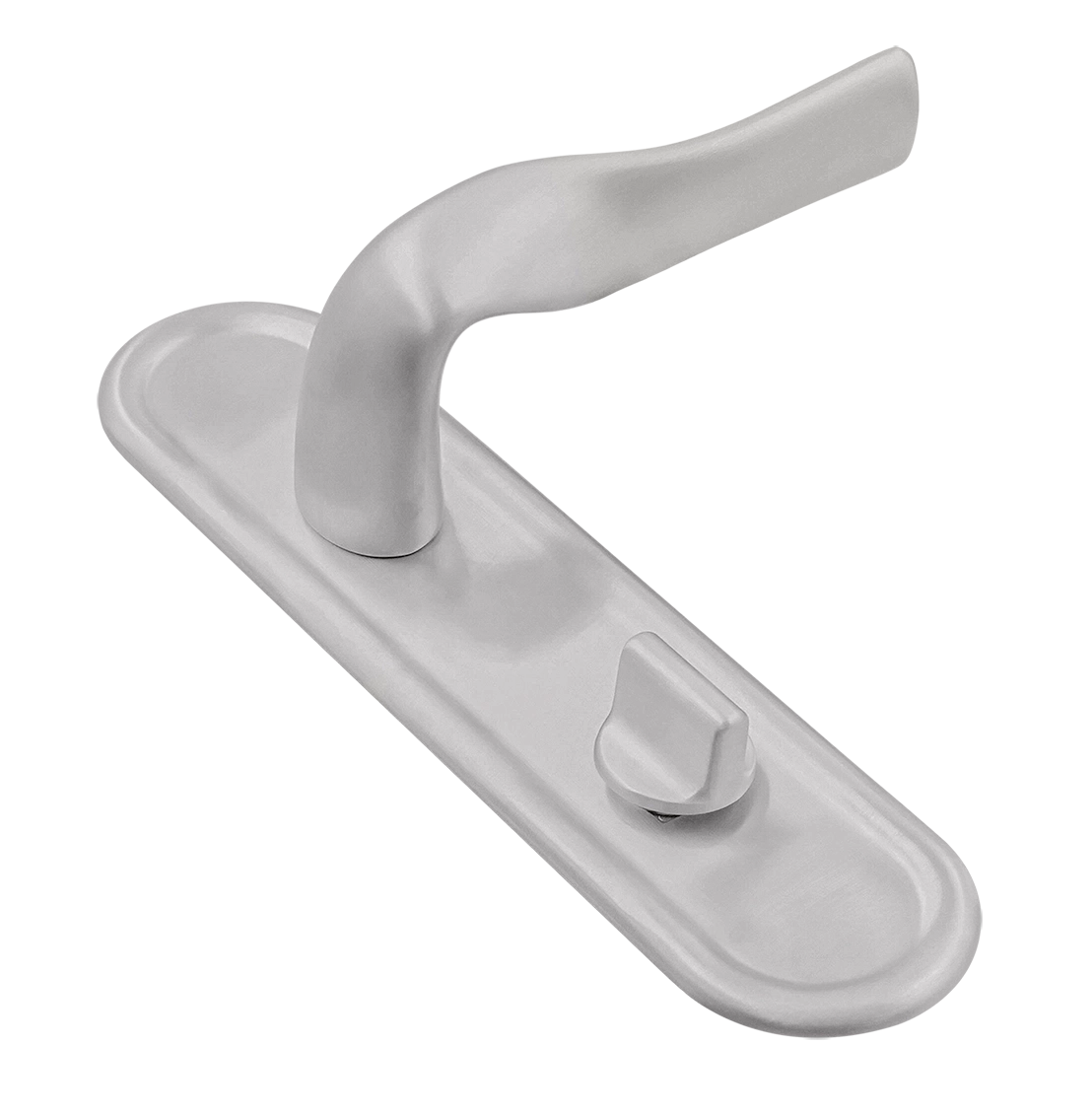 Ручка дверная LVB PLR WC SSW на планке под сантехническую завертку, цвет Стокгольмский снегопад/Stockholm Snowfall фото купить Набережные Челны