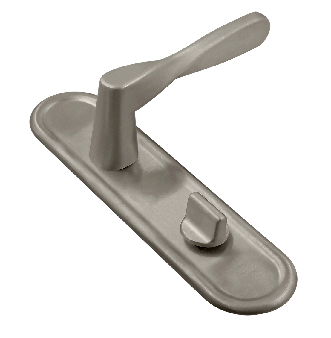 Ручка дверная THE OLYMPICS PLR WC SMI на планке под сантехническую завертку, цвет Весенняя дымка/Spring Mist фото купить Набережные Челны