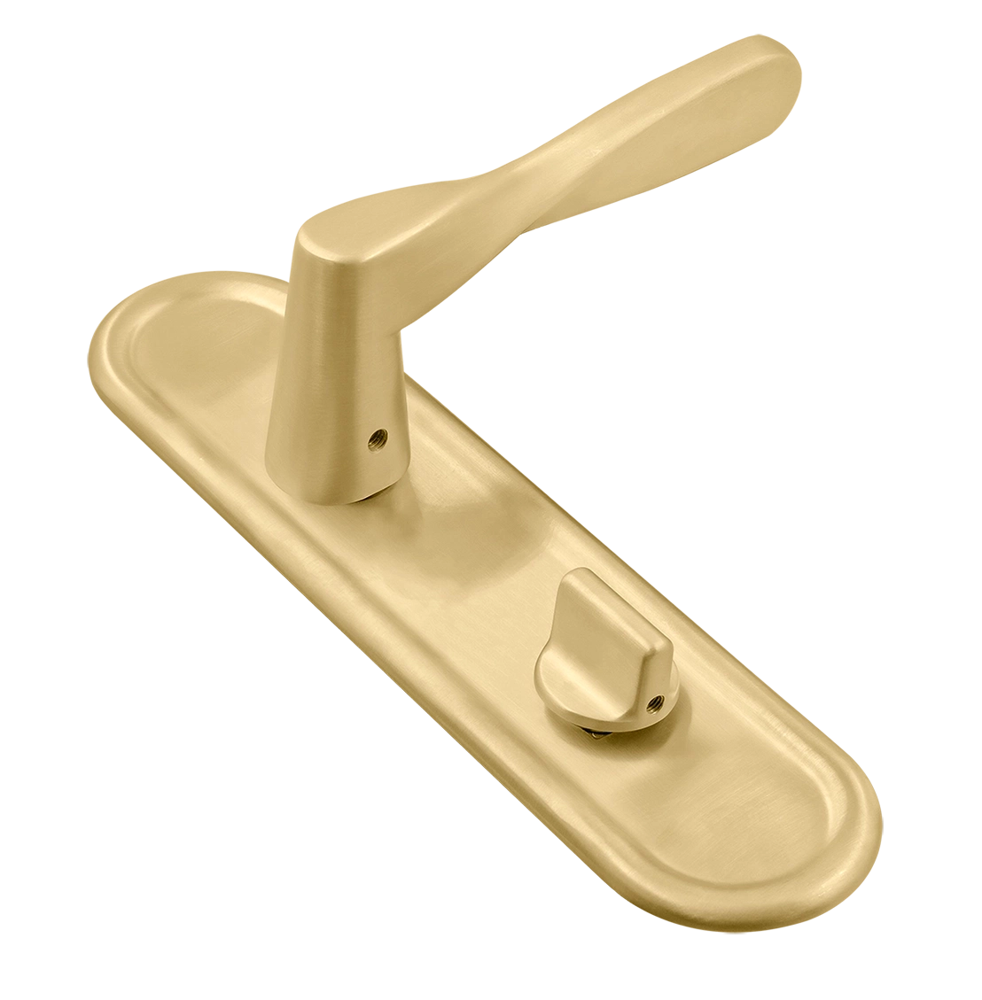 Ручка дверная THE OLYMPICS PLR WC AH на планке под сантехническую завертку, цвет Осенний мёд/Autumn Honey фото купить Набережные Челны