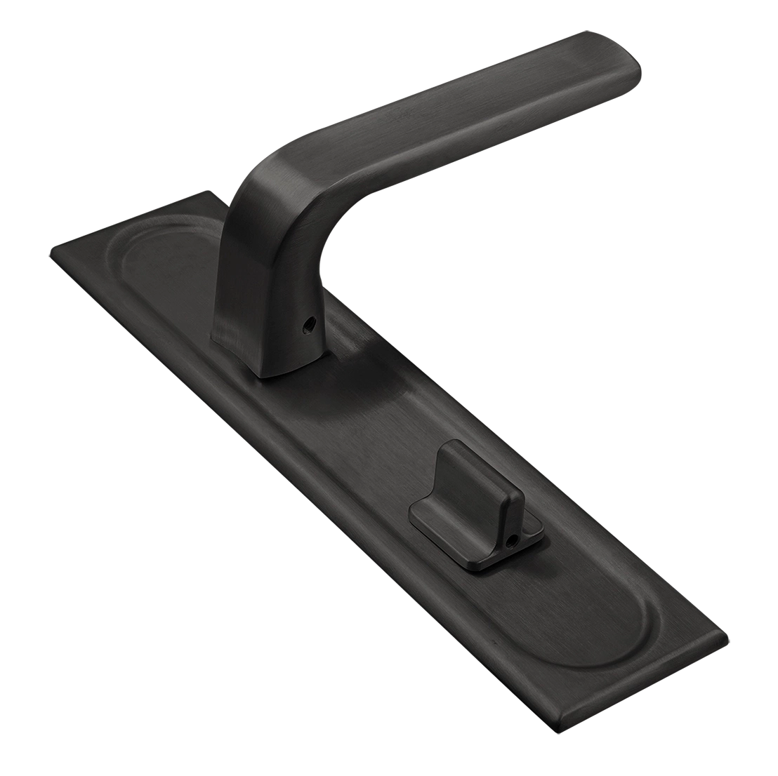 Ручка дверная THE BUS STATION PLS WC SST на планке под сантехническую завертку, цвет Летняя гроза/Summer Storm фото купить Набережные Челны