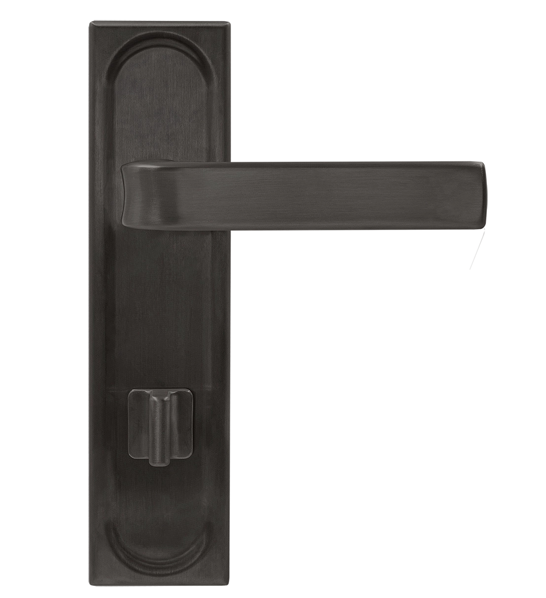 Ручка дверная THE BUS STATION PLS WC SST на планке под сантехническую завертку, цвет Летняя гроза/Summer Storm фото купить в Набережных Челнах