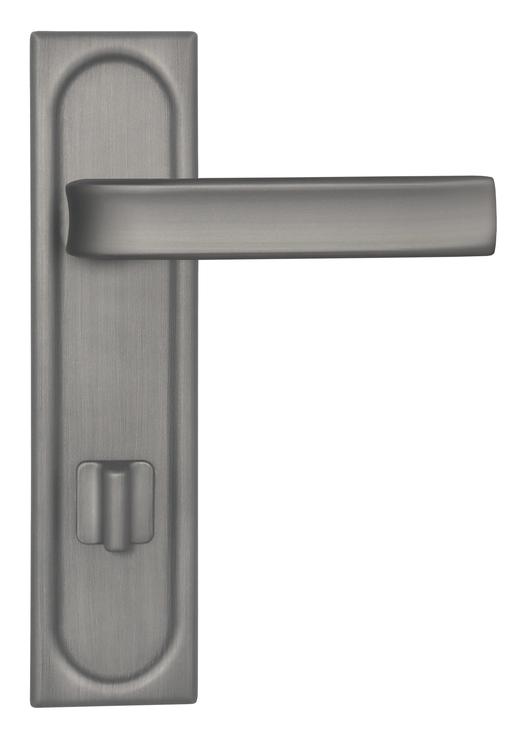 Ручка дверная THE BUS STATION PLS WC WF на планке под сантехническую завертку, цвет Зимняя стужа/Winter Frost фото купить в Набережных Челнах