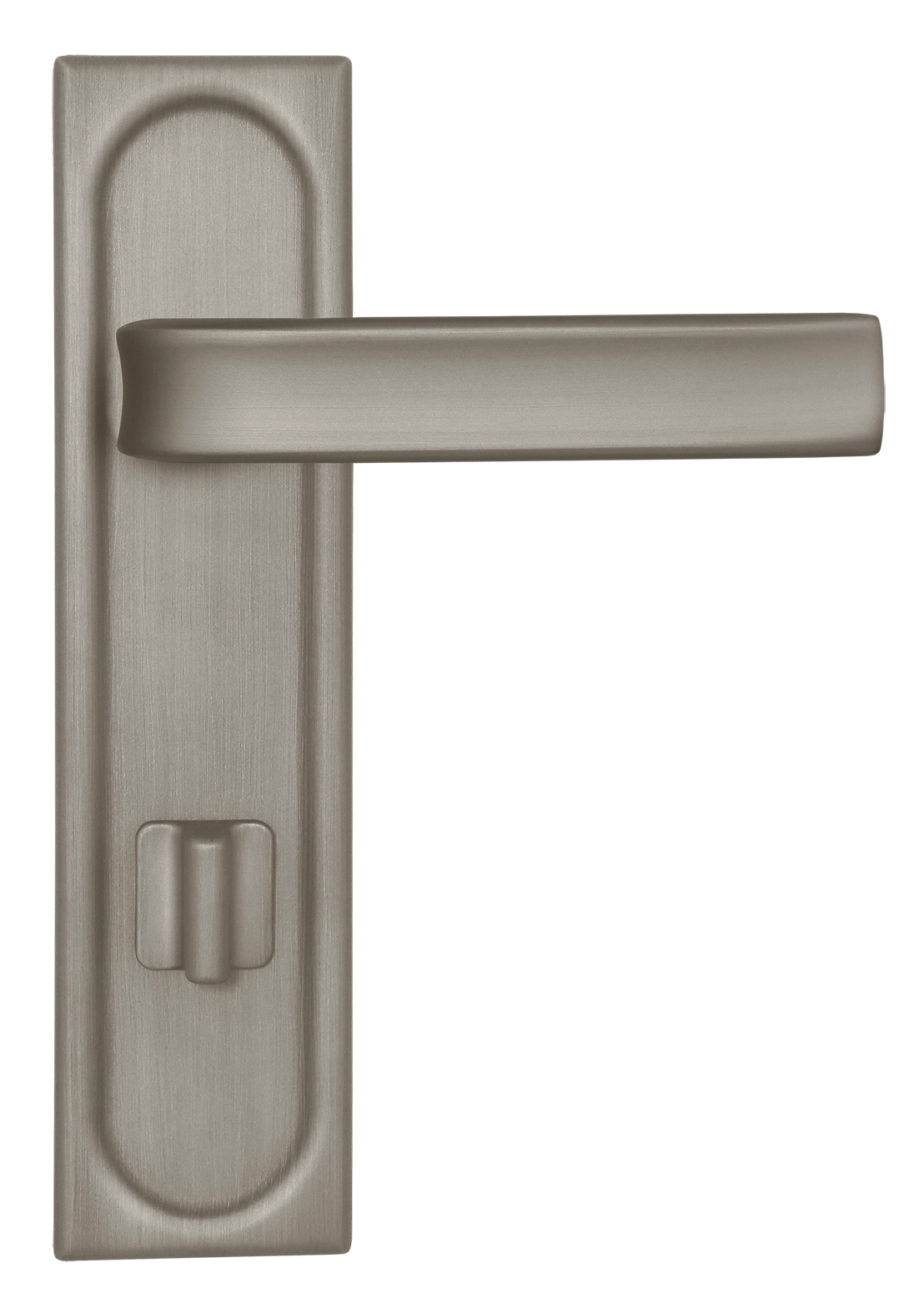 Ручка дверная THE BUS STATION PLS WC SMI на планке под сантехническую завертку, цвет Весенняя дымка/Spring Mist фото купить в Набережных Челнах