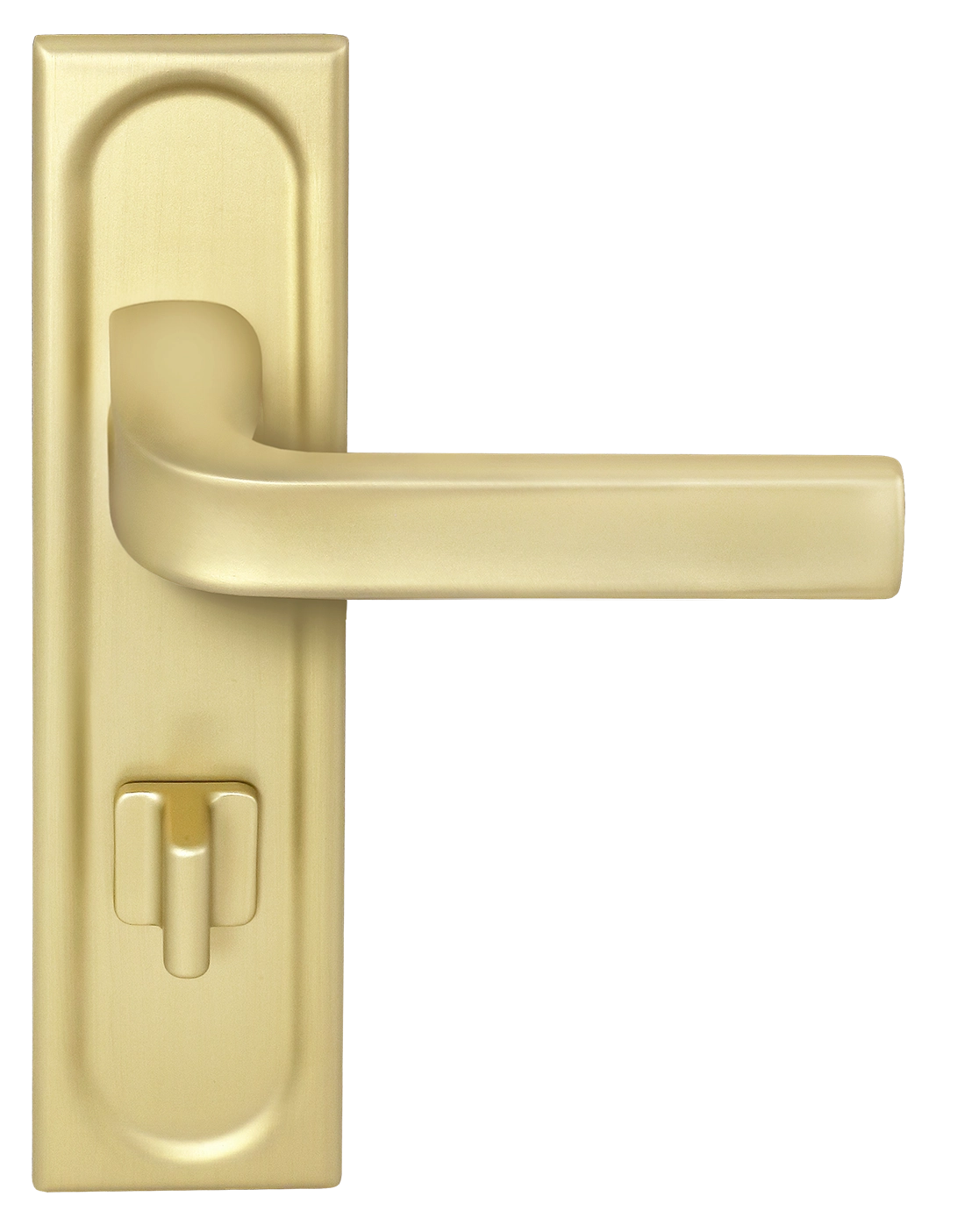 Ручка дверная THE BUS STATION PLS WC AH на планке под сантехническую завертку, цвет Осенний мёд/Autumn Honey фото фурнитура Набережные Челны