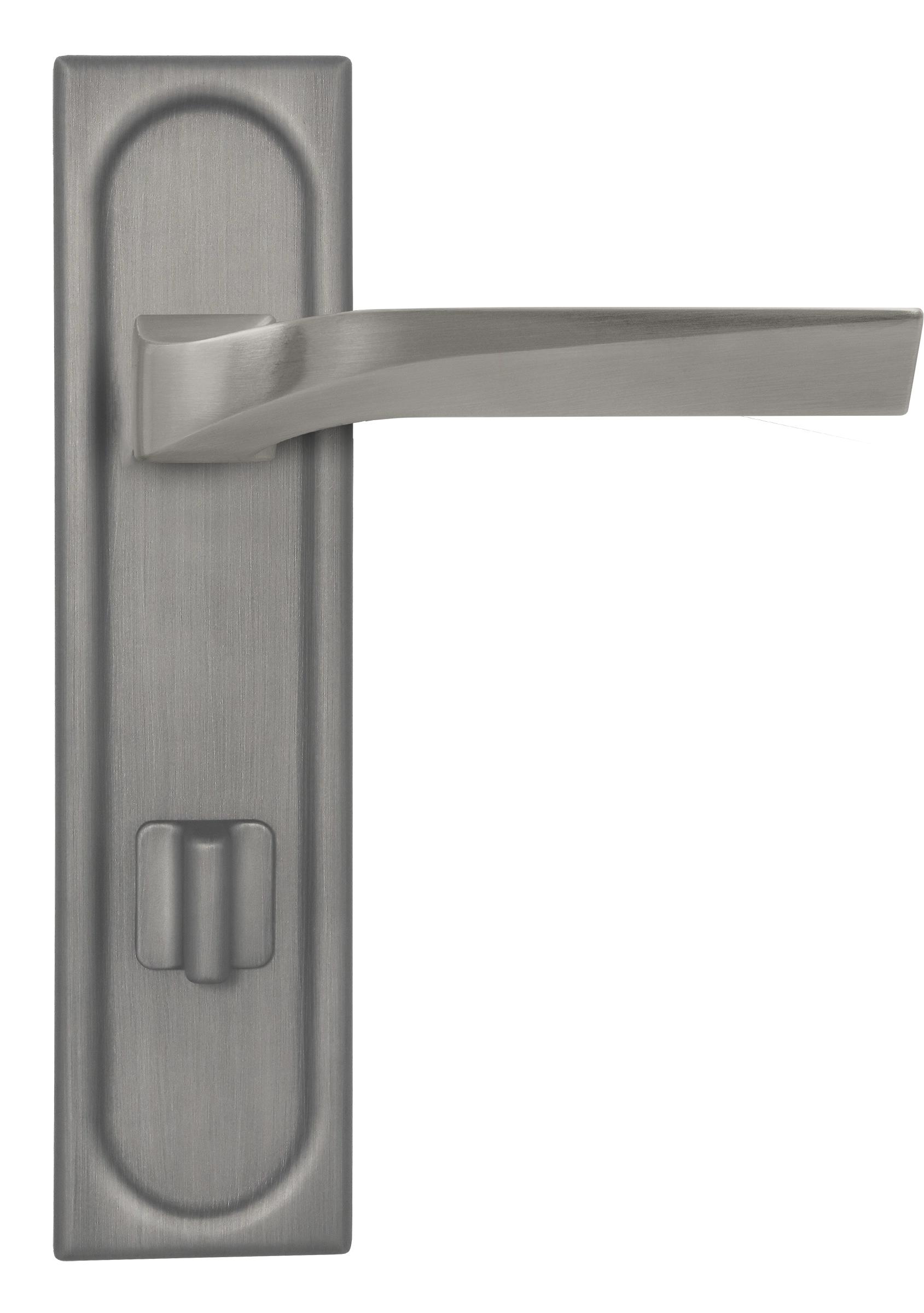 Ручка дверная WD CONCERT HALL PLS WC WF на планке под сантехническую завертку, цвет Зимняя стужа/Winter Frost фото купить в Набережных Челнах