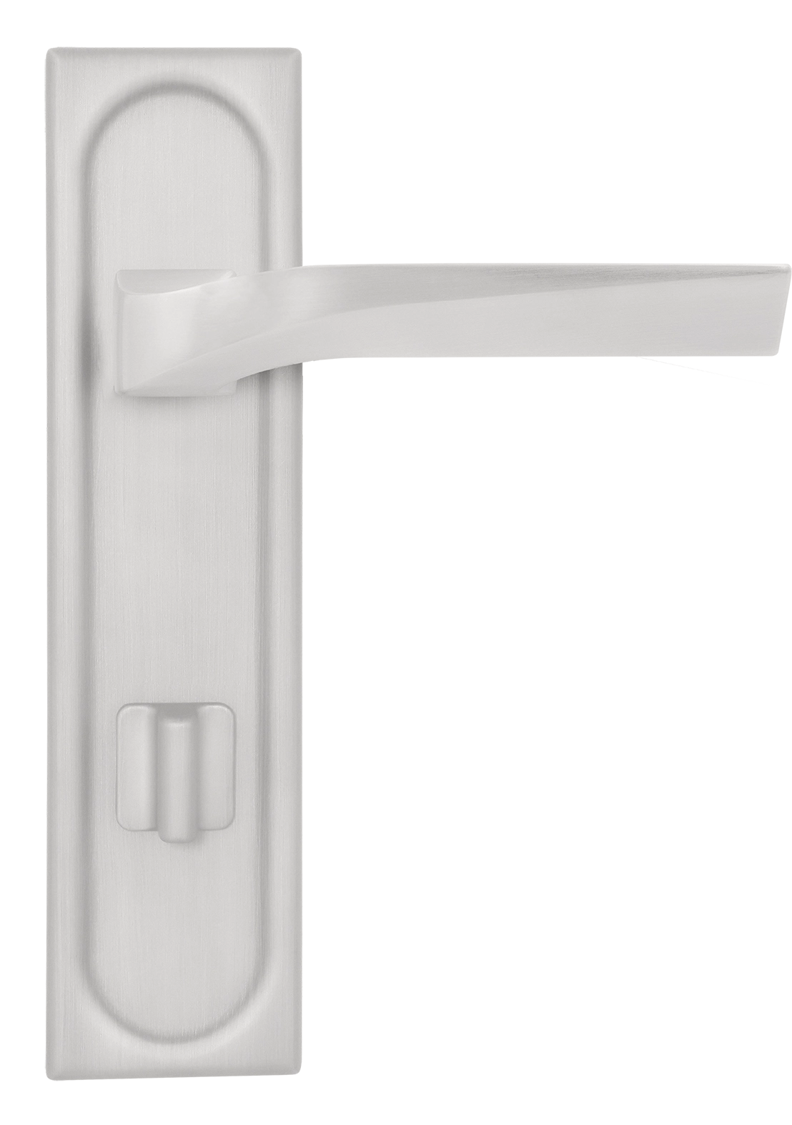 Ручка дверная WD CONCERT HALL PLS WC SSW на планке под сантехническую завертку, цвет Стокгольмский снегопад/Stockholm Snowfall фото купить в Набережных Челнах