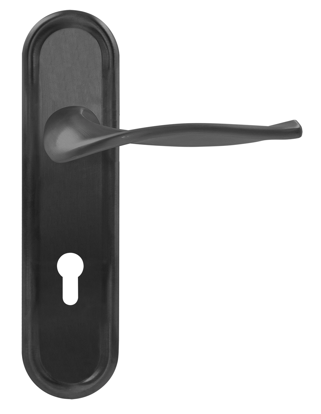 Ручка дверная SKYSCRAPER PLR KH SST на планке под ключевой цилиндр, цвет Летняя гроза/Summer Storm фото купить Набережные Челны