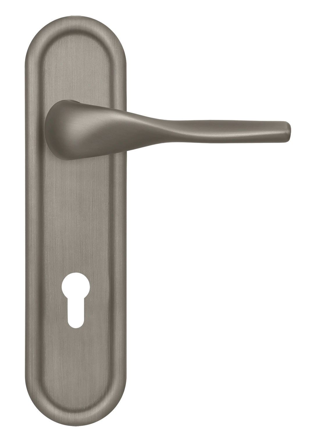 Ручка дверная LVB PLR KH SMI на планке под ключевой цилиндр, цвет Весенняя дымка/Spring Mist фото купить Набережные Челны