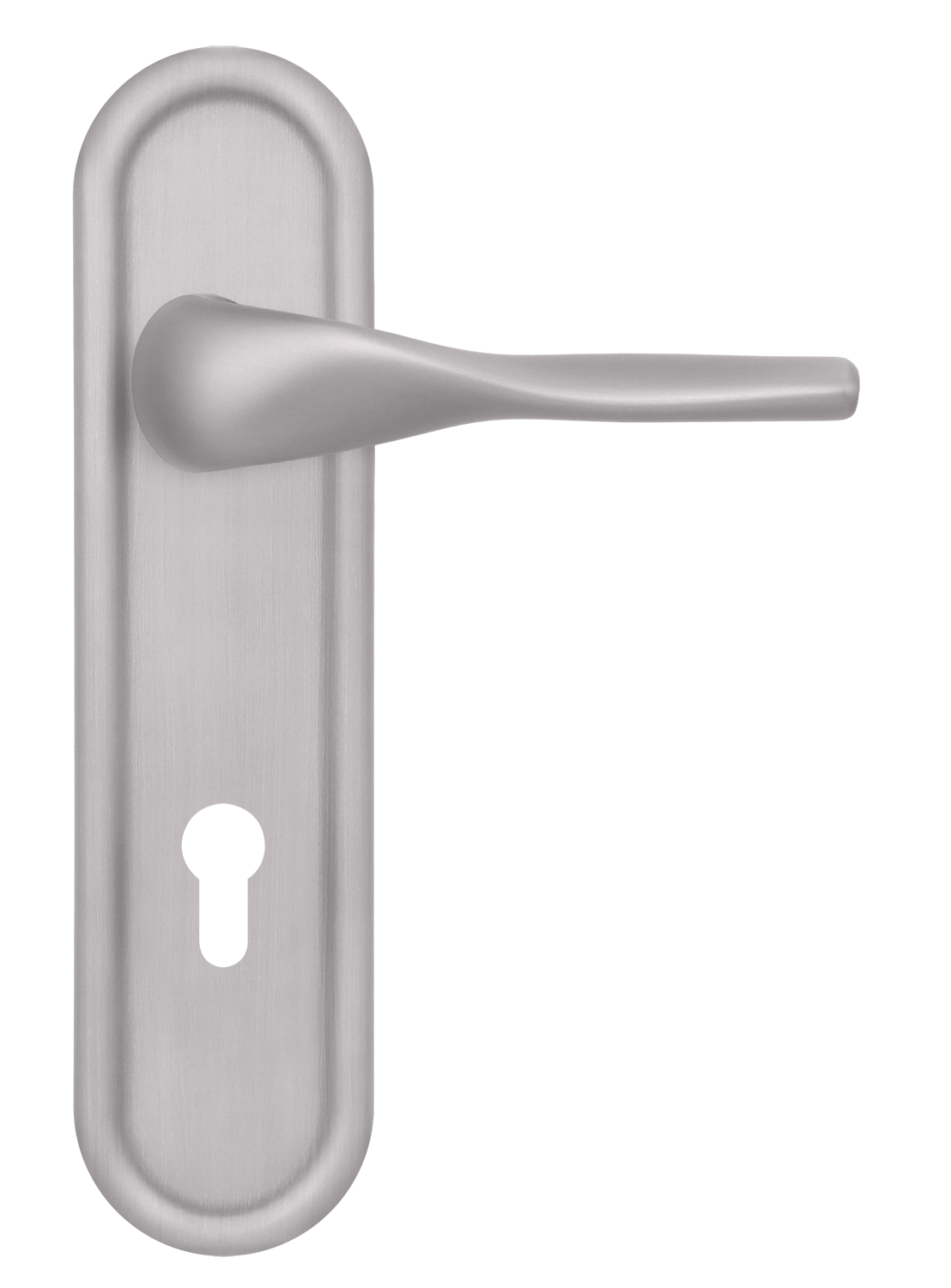 Ручка дверная LVB PLR KH SSW на планке под ключевой цилиндр, цвет Стокгольмский снегопад/Stockholm Snowfall фото купить Набережные Челны