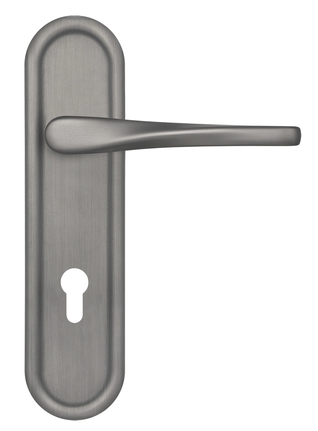 Ручка дверная THE OLYMPICS PLR KH WF на планке под ключевой цилиндр, цвет Зимняя стужа/Winter Frost фото купить Набережные Челны