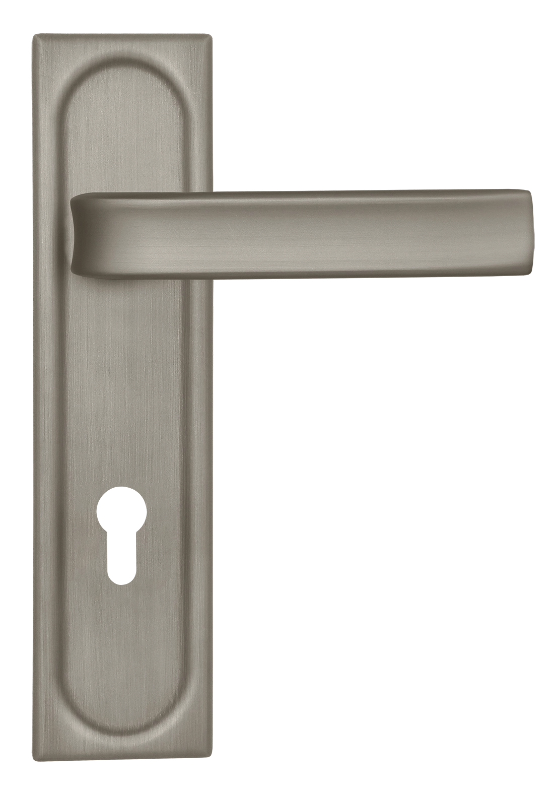 Ручка дверная THE BUS STATION PLS KH SMI на планке под ключевой цилиндр, цвет Весенняя дымка/Spring Mist фото купить Набережные Челны