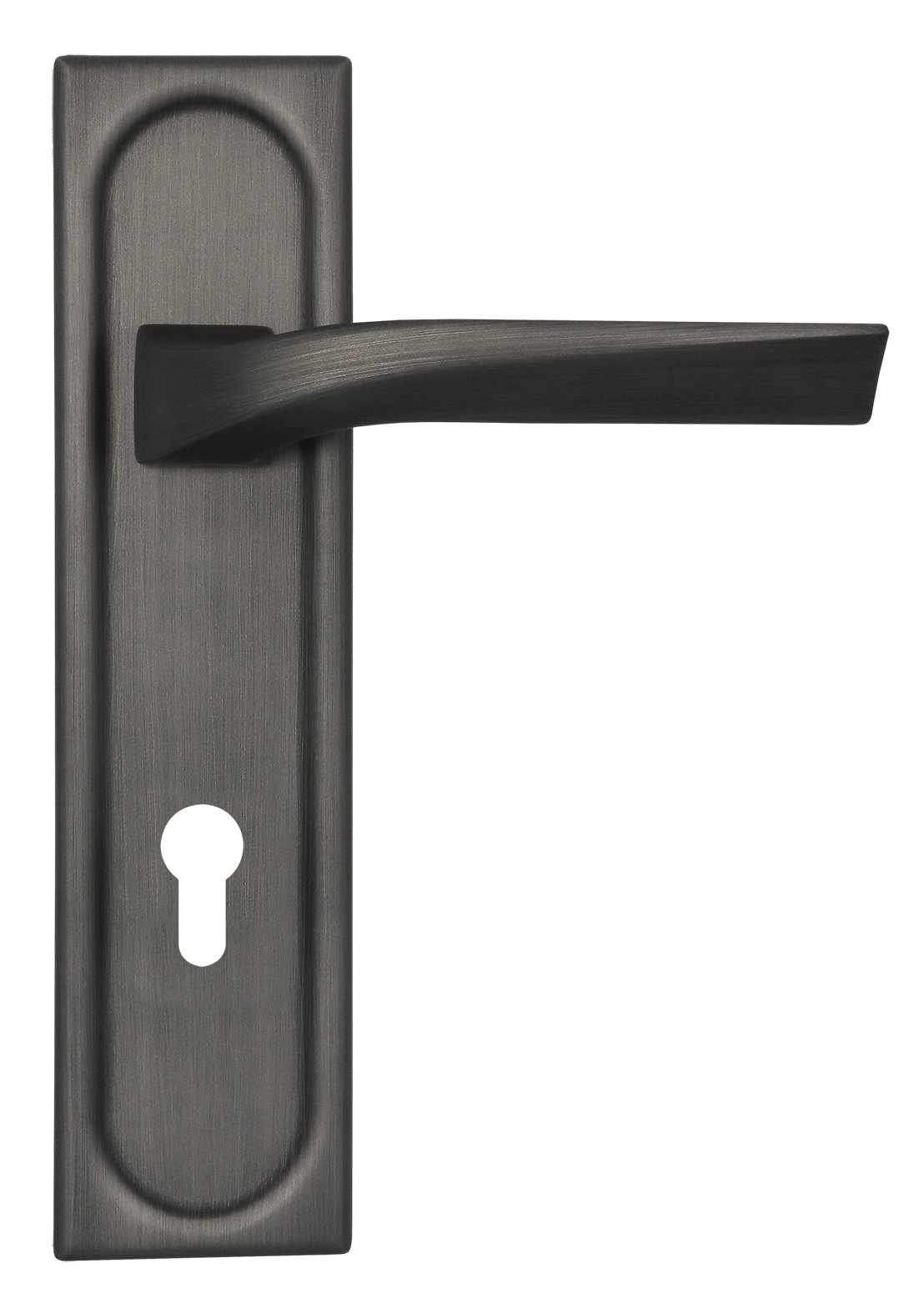 Ручка дверная WD CONCERT HALL PLS KH SST на планке под ключевой цилиндр, цвет Летняя гроза/Summer Storm фото купить Набережные Челны