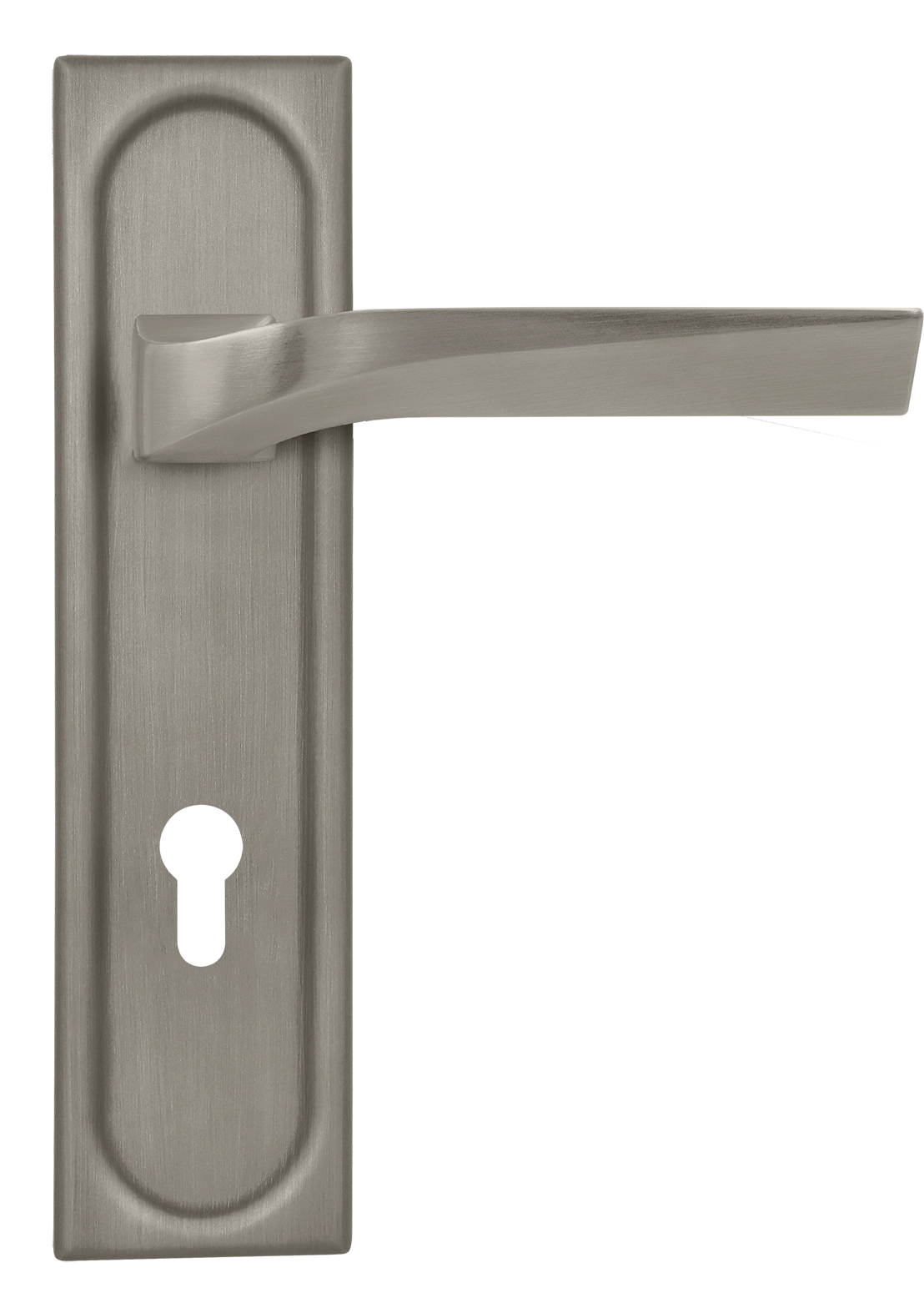 Ручка дверная WD CONCERT HALL PLS KH SMI на планке под ключевой цилиндр, цвет Весенняя дымка/Spring Mist фото купить Набережные Челны