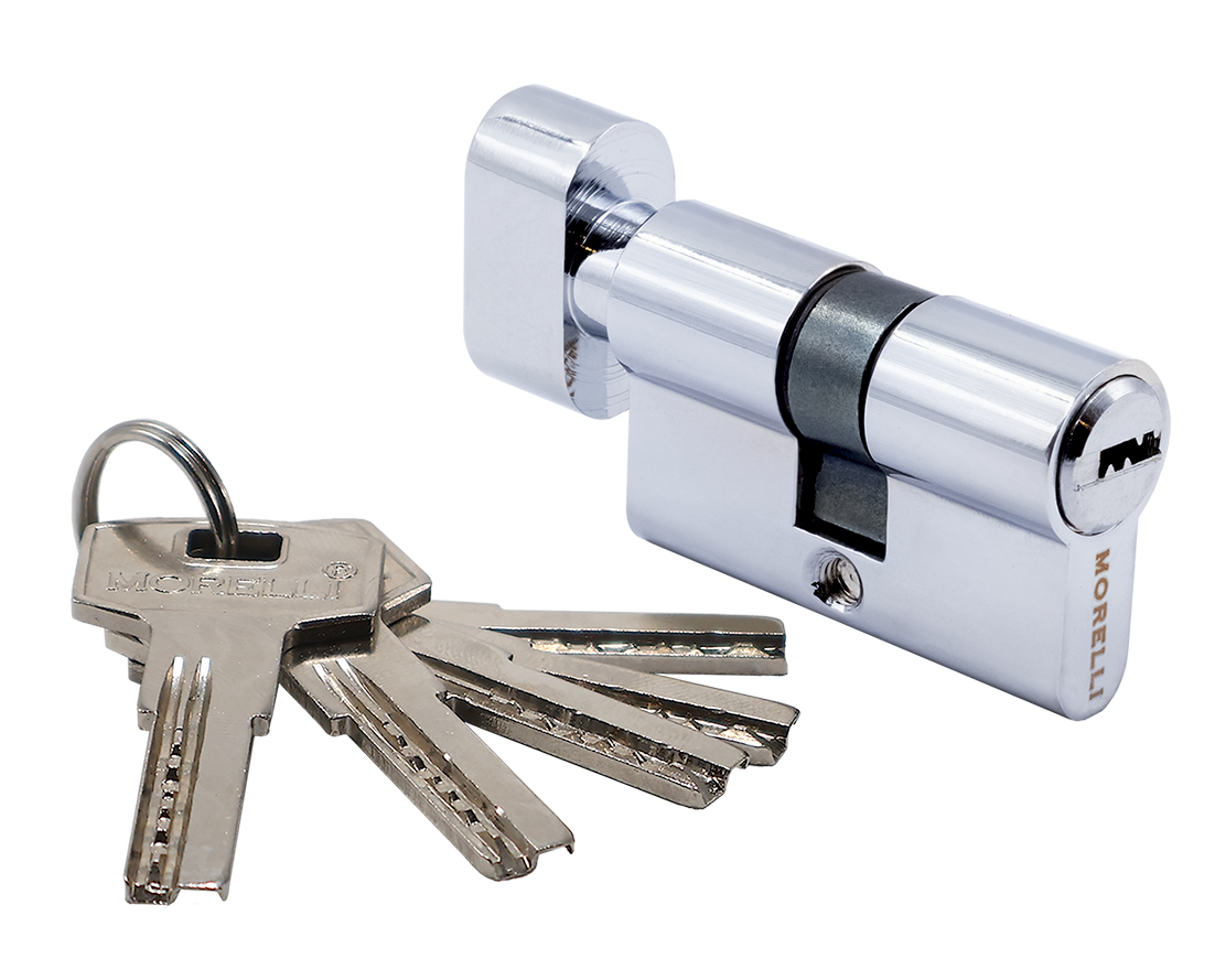 Ключевой цилиндр высокой секретности HS 50CK PC с заверткой (50мм)