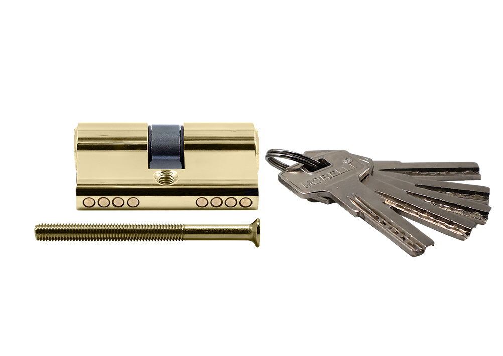 Ключевой цилиндр высокой секретности HS 50C PG (50мм), цвет золото фото купить в Набережных Челнах