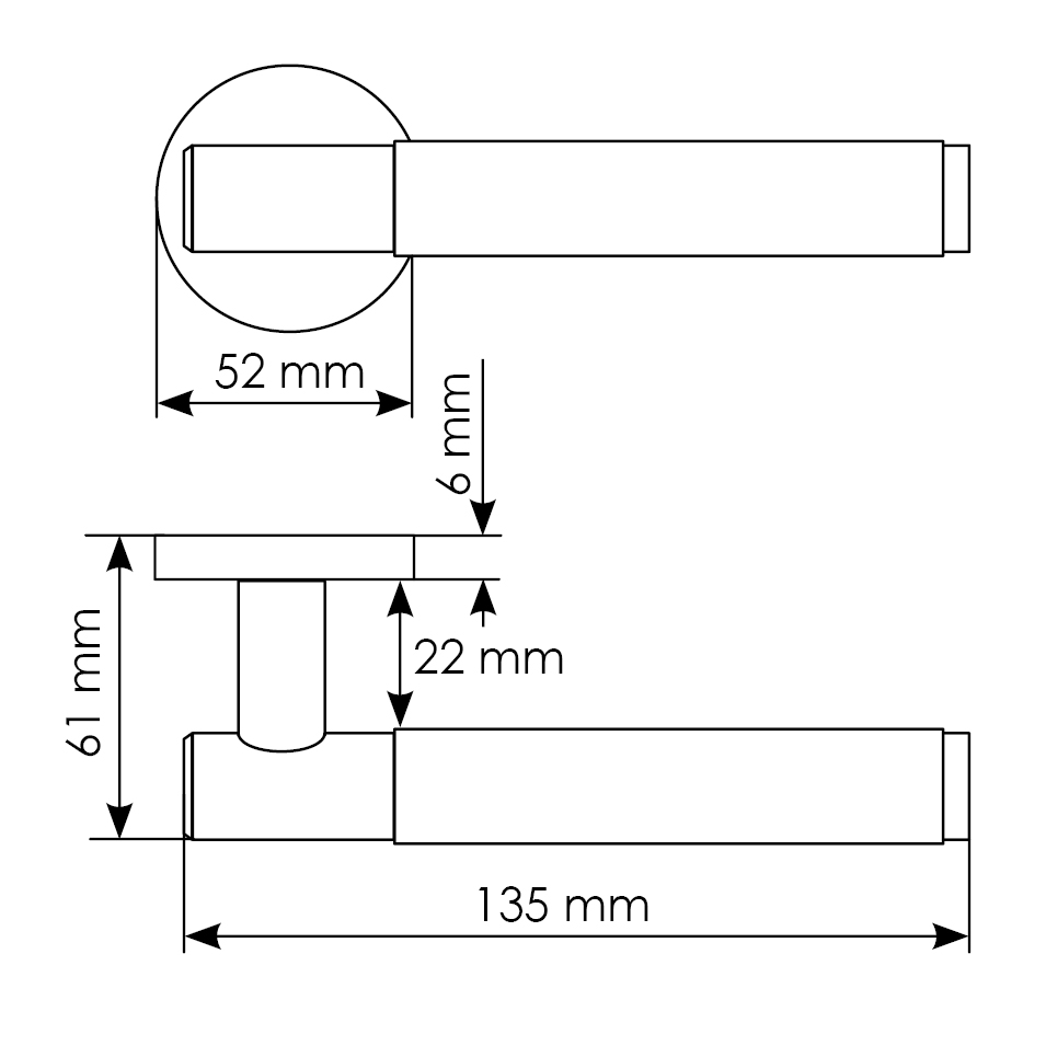 Комплект дверных ручек MH-57-R6T BL + защёлка бесшумная M1895 BL + петли врезные универсальные MSN 100X70X2.5-4BB BL (2шт), цвет черный фото купить в Набережных Челнах
