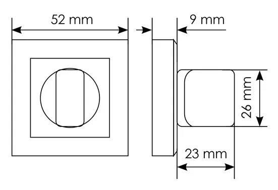 Комплект дверных ручек MH-28 BL-S с заверткой MH-WC-S BL, цвет черный  фотомореллиНабережные Челны