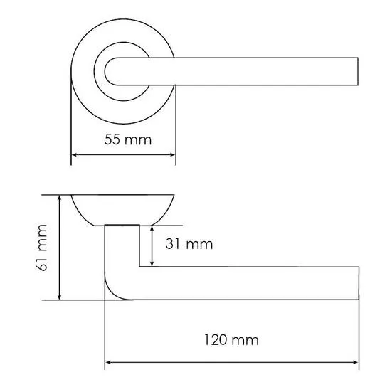 Комплект дверных ручек MH-03 BL с заверткой MH-WC BL + магнитный замок M1895 BL, цвет черный  фотомореллиНабережные Челны