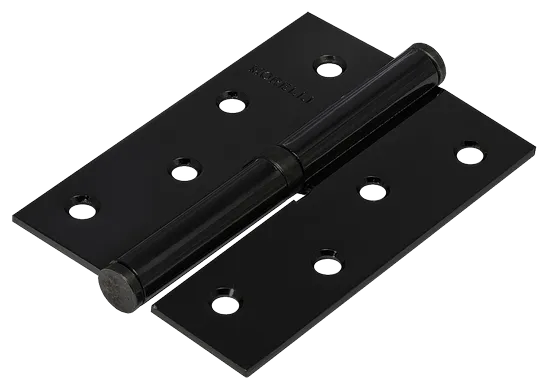 Петля карточная разъемная MSND 100X70X2.5 BL L с подшипником стальная левая, врезная цвет черный фото купить Набережные Челны