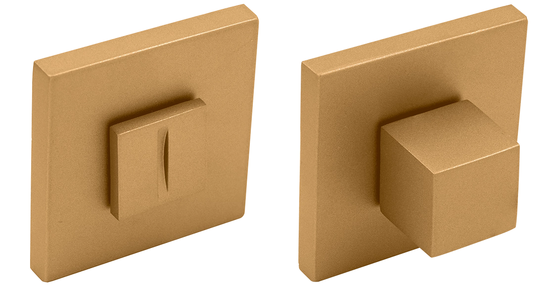 Завертка сантехническая MH-WC-S6 FTG на квадратной розетке 6мм цвет матовое итальянское золото фото купить Набережные Челны