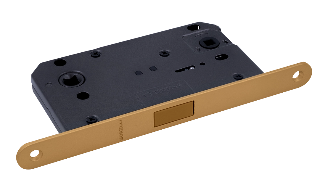 Защелка межкомнатная M1895 FTG магнитная, сантехническая, цвет матовое итальянское золото фото купить Набережные Челны