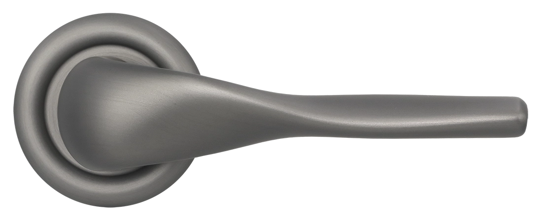 Ручка дверная LVB R7 WF на круглой розетке, цвет Зимняя стужа/Winter Frost фото купить в Набережных Челнах