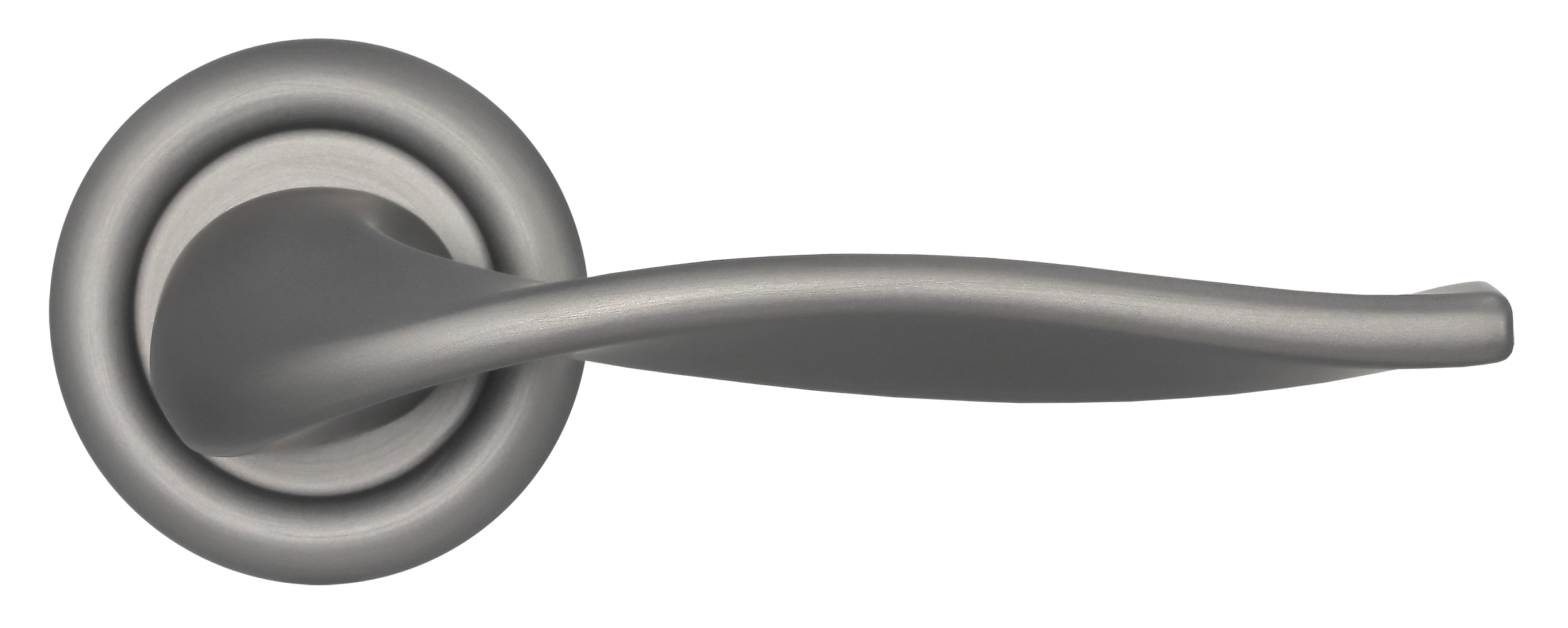 Ручка дверная SKYSCRAPER R7 WF на круглой розетке, цвет Зимняя стужа/Winter Frost фото купить в Набережных Челнах