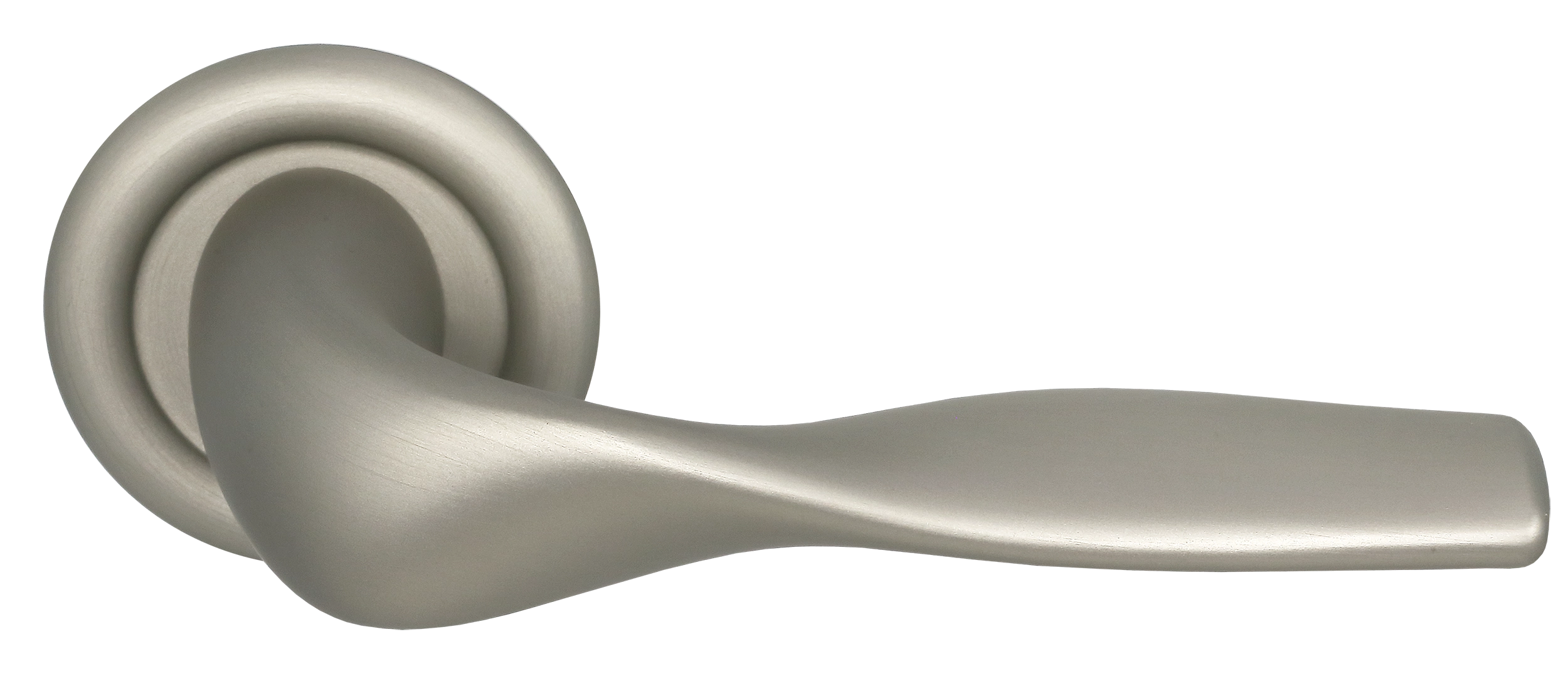 Ручка дверная LVB R7 SMI на круглой розетке