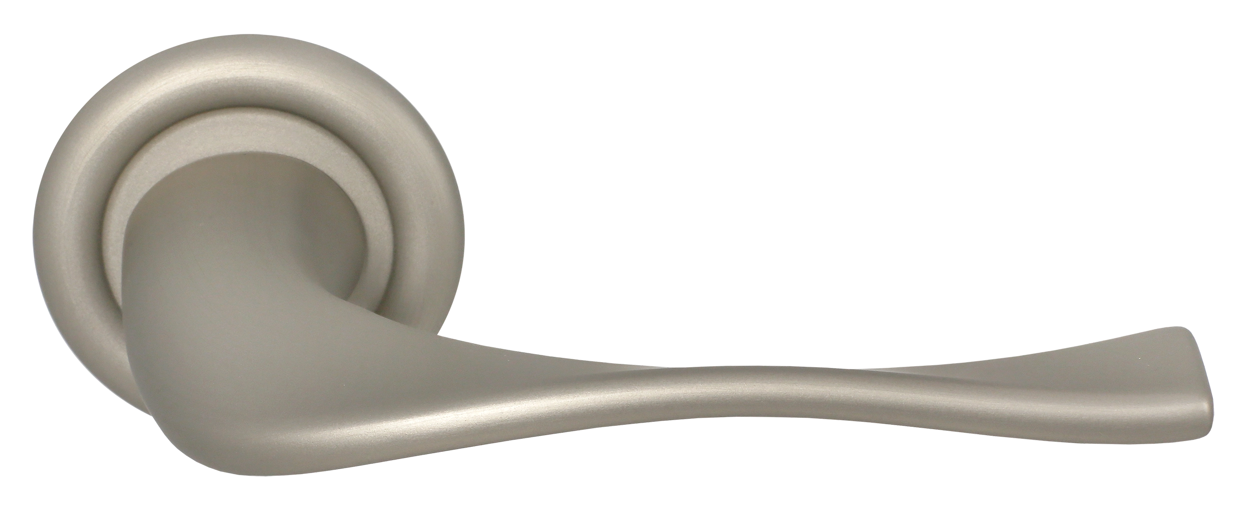 Ручка дверная SKYSCRAPER R7 SMI на круглой розетке, цвет Весенняя дымка/Spring Mist фото купить Набережные Челны