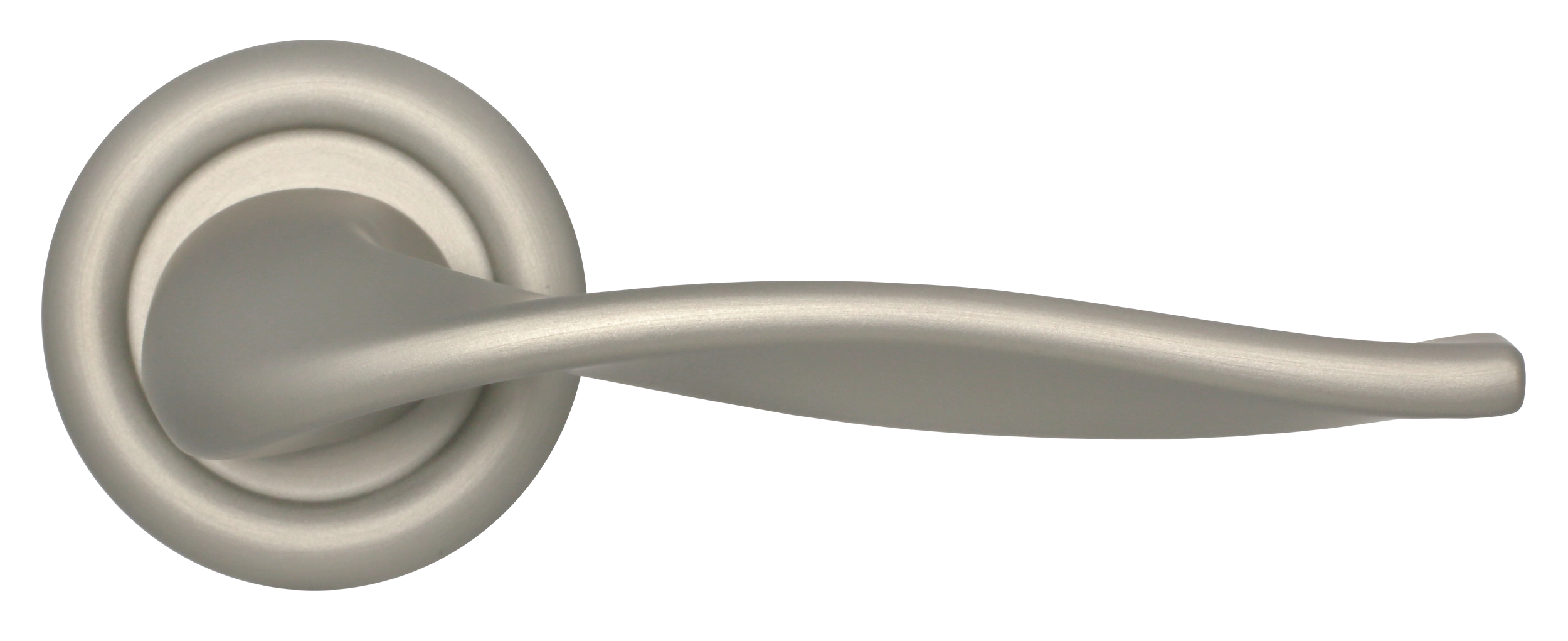 Ручка дверная SKYSCRAPER R7 SMI на круглой розетке, цвет Весенняя дымка/Spring Mist фото купить в Набережных Челнах