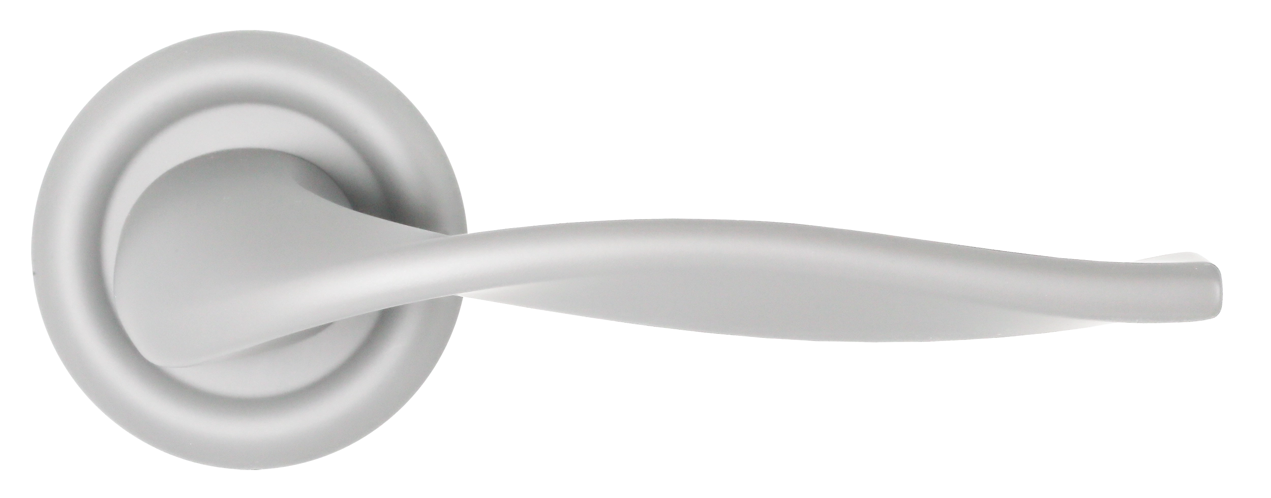 Ручка дверная SKYSCRAPER R7 SSW на круглой розетке, цвет Стокгольмский снегопад/Stockholm Snowfall фото купить в Набережных Челнах